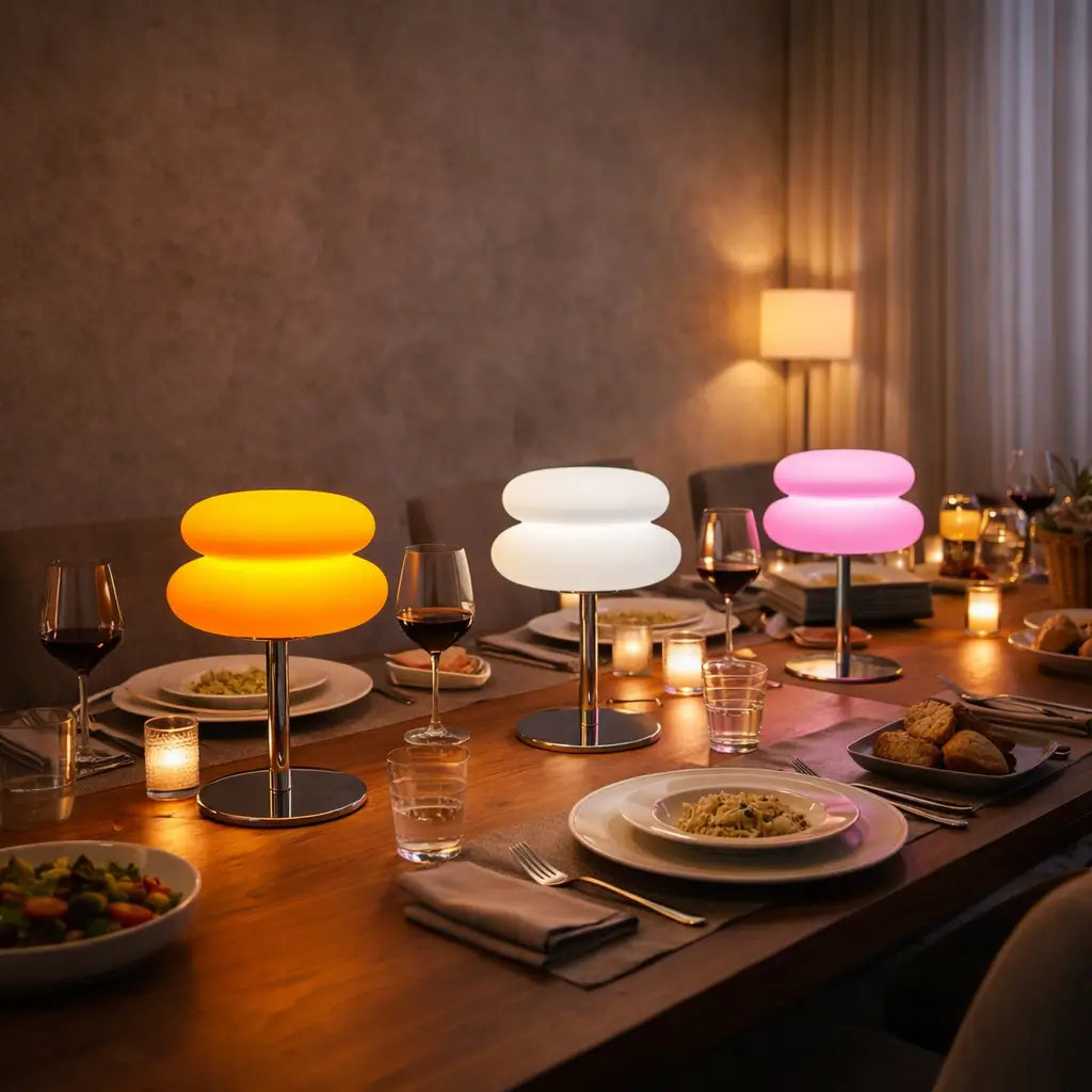 Mushroom Tischlampe Mid Century – 3-Farb-Dimmbar mit 9 Helligkeitsstufen