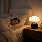 Mushroom Tischlampe Retro – LED Nachttischlampe mit 3-stufiger Lichtsteuerung