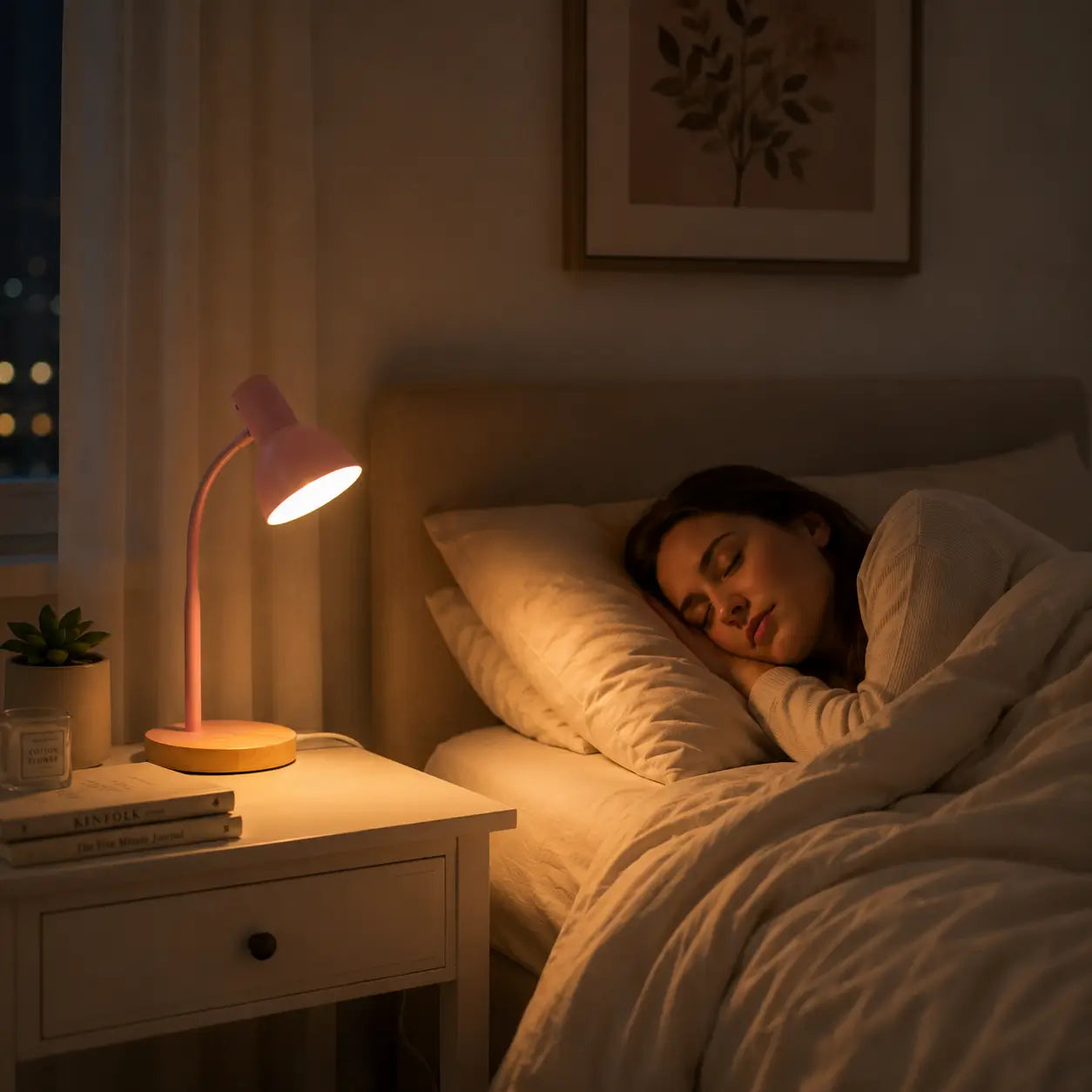 NordLume™ Schreibtischlampe – Verstellbare Tischlampe mit Holzfuß