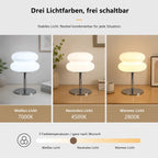 Mushroom Tischlampe Mid Century – 3-Farb-Dimmbar mit 9 Helligkeitsstufen