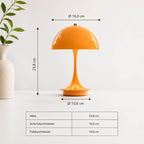 NordicGlow™ Kabellose Mushroom Tischlampe mit Touch-Dimmung