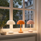NordicGlow™ Kabellose Mushroom Tischlampe mit Touch-Dimmung