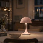 NordicGlow™ Kabellose Mushroom Tischlampe mit Touch-Dimmung