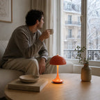 NordicGlow™ Kabellose Mushroom Tischlampe mit Touch-Dimmung