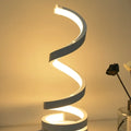 Spiral LED Tischlampe – Moderne USB-Schreibtischlampe mit Dimmfunktion