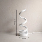 Spiral LED Tischlampe – Moderne USB-Schreibtischlampe mit Dimmfunktion