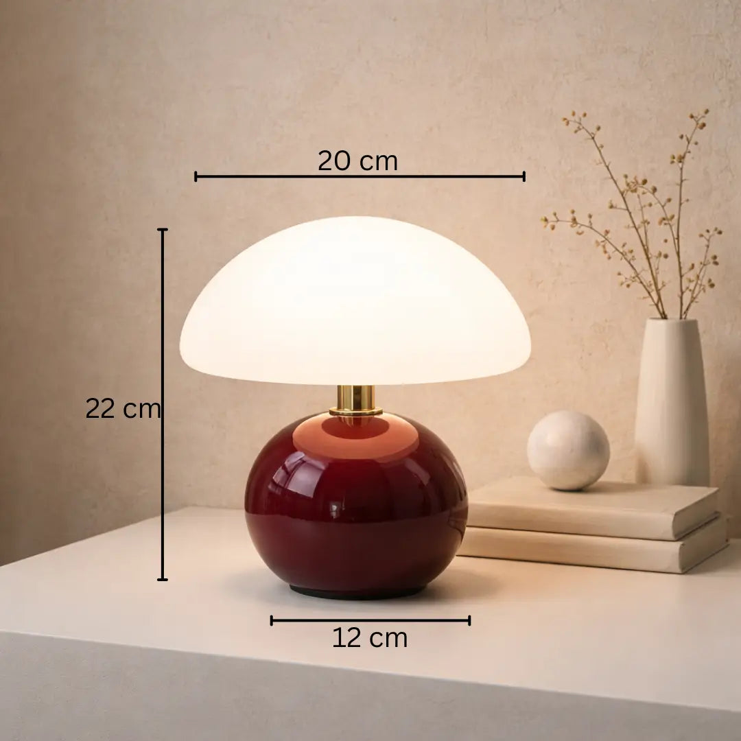 Mushroom Tischlampe Retro – LED Nachttischlampe mit 3-stufiger Lichtsteuerung